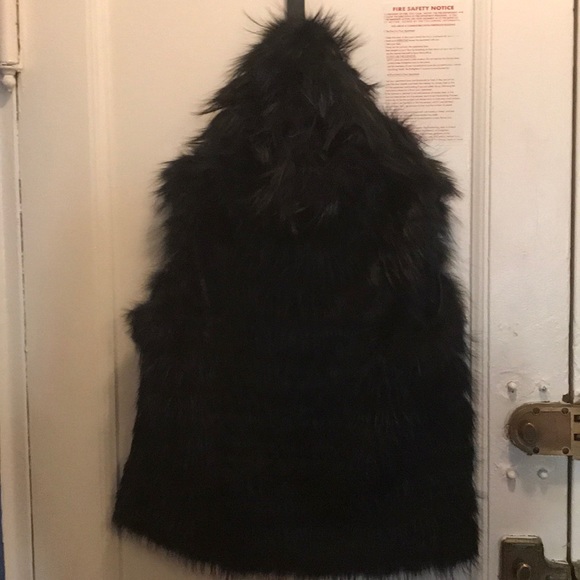 Dyed Blue Fox Fur Vest